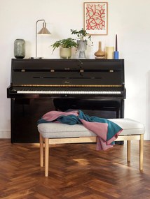 Cozy lila-zöld pamut pléd, 130 x 200 cm - Hübsch