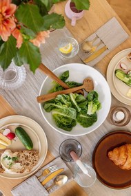 Fekete-borostyán színű kőedény tányér ø 27 cm Gastro Black/Amber – Bitz