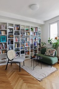 Fehér könyvespolc 108x224 cm Valsa – TemaHome