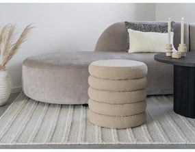 Bézs buklé puff Brooklyn – House Nordic