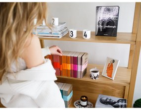 Natúr színű könyvespolc tölgyfa dekorral 90x185 cm Newest – Woodman