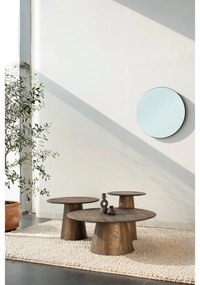 Tölgyfa kerek tárolóasztal ø 40 cm Mushroom – Gazzda