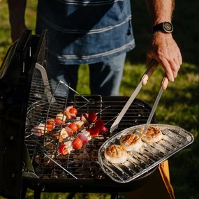 BBQ kézi grillező eszköz készlet tartóval - Esschert Design