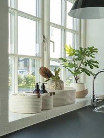 Fürdőszobai textil tárolókosár szett 3 db-os 35x25x13 cm Jarana – House Nordic
