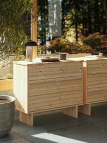 Kommo természetes komód borovi fenyőből - Karup Design