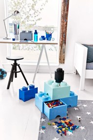 2 fiókos világoskék tárolódoboz - LEGO®