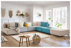 Kék kordbársony lábtartó Nihad modular – Bobochic Paris