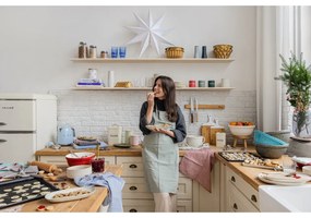 Nostalgia krémszínű liszttartó fémdoboz - Kitchen Craft