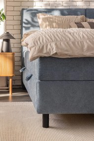 Kék ágyneműtartós boxspring ágy 180x200 cm Elva Bold – Bonami Selection
