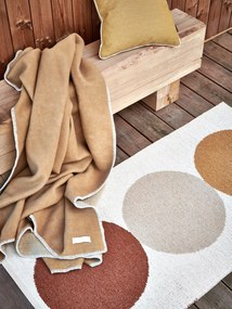 Okkersárga gyapjúkeverék takaró 140x200 cm Ylva Ochre – Pappelina