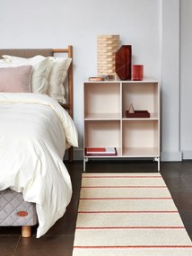 Téglavörös-krémszínű kültéri-beltéri futószőnyeg 70x180 cm Olle Brick Cream – Pappelina