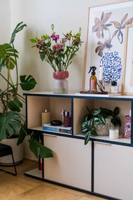 Rózsaszín üveg váza (magasság 19 cm) Kelse – Kave Home