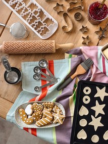 Merry Christmas karácsonyi dombornyomott sodrófa - Valek