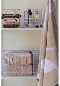 Levendula színű-világosbarna bio pamut törölköző szett 2 db-os 50x90 cm Nova Arte – Mette Ditmer Denmark