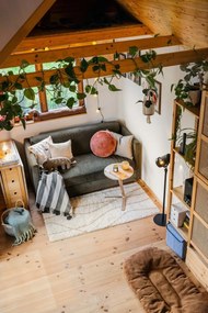 Marshmallow narancssárga mikroszálas díszpárna, ø 40 cm - Tiseco Home Studio