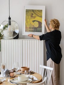 Sierra fehér magas komód 97x130 cm - Teulat