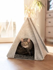 Világosszürke teepee sátor kisállatoknak - Wenko