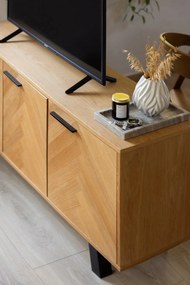 Brighton komód tölgyfa dekorral, 150 x 71 cm - Actona