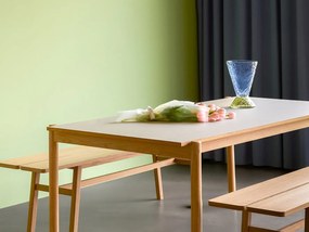 Tölgyfa étkezőasztal 107x190 cm Oblique – Hübsch