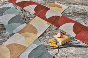 Zöld kültéri-beltéri futószőnyeg 70x270 cm Hill Army Misty Mint – Pappelina