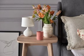 Martin fehér kerámia-szövet asztali lámpa, magasság 29 cm - Reality