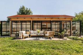 Fekete-fehér agyagkerámia csésze 300 ml Frankie – Bloomingville