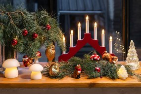 Üveg kézzel készített karácsonyfadísz 11 cm Squirrel – Sass &amp; Belle