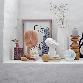 Blossom fehér agyagkerámia váza - Bloomingville