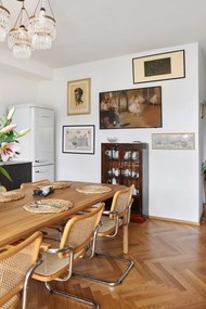 Étkezőasztal kőrisfa dekorral 90x180 cm Storm – Zuiver