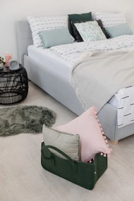 Ruby világosszürke pléd, 140 x 180 cm - Euromant