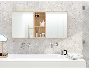 Slimline tölgyfa fürdőszobai fali polc - Wireworks