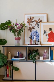 Rózsaszín üveg váza (magasság 19 cm) Kelse – Kave Home