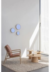 Look falitükör tömör tölgyfa kerettel, ⌀ 32 cm - Gazzda