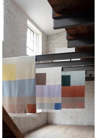 Zöld-téglavörös takaró 125x190 cm Brick – Mette Ditmer Denmark