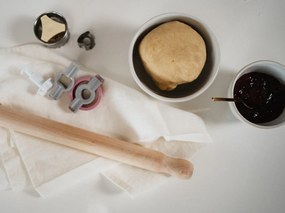 Fehér len konyharuha, 65 x 45 cm - Linen Tales