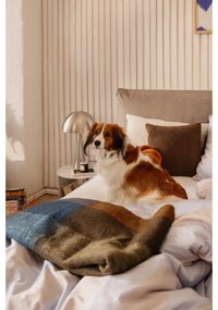 Szürkésbarna kárpitozott ágyneműtartós franciaágy ágyráccsal 180x200 cm Myra Pillow – Bonami Selection