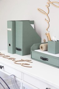 Zöld karton fiókos-dokumentumokhoz rendszerező Walter Canvas Paper Laminate – Bigso