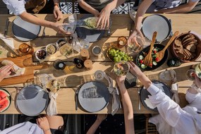 Malia 18 db-os szürke agyagkerámia étkészlet - Bonami selection