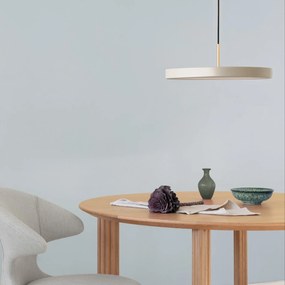 Krémszínű LED dimmelhető függőlámpa fém búrával ø 43 cm Asteria Plus Medium – UMAGE