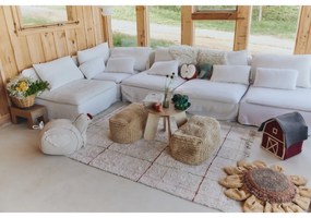 Krémszínű mosható kézi szövésű pamut szőnyeg 140x200 cm Color Lines – Lorena Canals