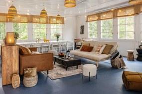 Barna bőrutánzat kanapé 190 cm Rodeo – WOOOD