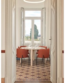 Piros kárpitozott étkezőfotel szett 2 db-os Mogi – Teulat