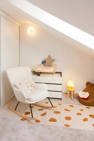 Krémszínű mosható-kézi szövésű pamut gyerek szőnyeg 90x150 cm Tandani – Kave Home