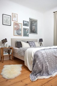 Cuddly világosszürke mikroplüss ágyneműhuzat, 200 x 200 cm - Catherine Lansfield