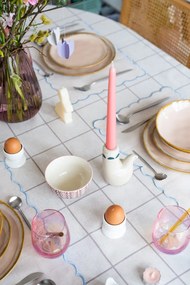 Lenkeverék tányéralátét 30x43 cm Noura – Tiseco Home Studio