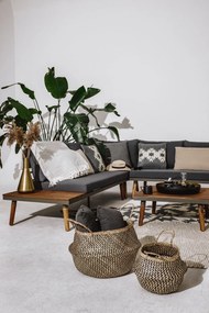 Lustio szürke kerti kanapé akácfa szerkezettel - Bonami Selection