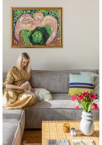 Világosszürke kordbársony kinyitható sarokkanapé (variálható) Nihad – Bobochic Paris