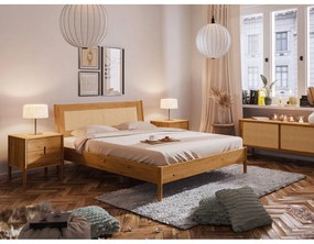 Tölgyfa TV-állvány 142x64 cm Pola - The Beds