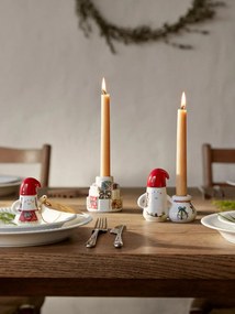 Kerámia gyertyatartó karácsonyi mintával Hammershøi Christmas Father Elf – Kähler Design