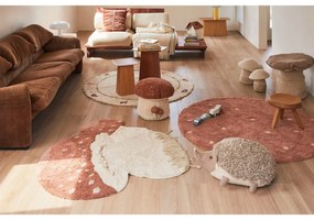 Téglavörös-krémszínű gyerek babzsákfotel Boletus – Lorena Canals
